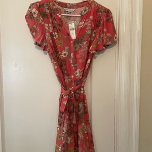 Anthropologie fall floral pattern dress in a size XS P